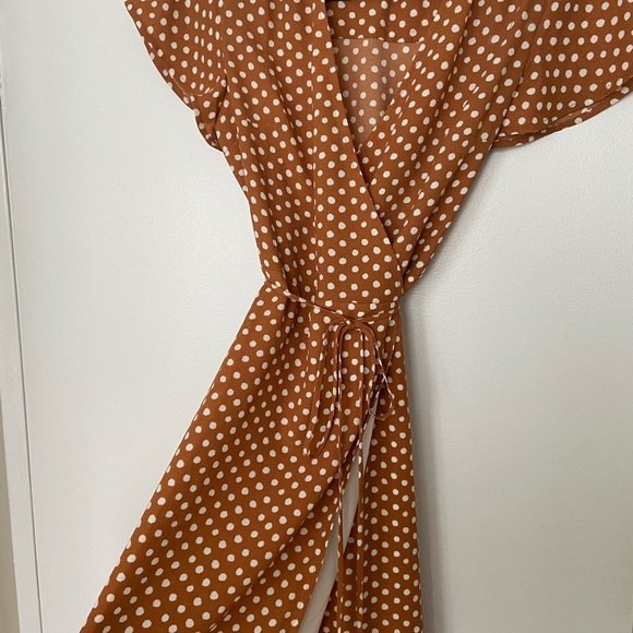 Polka Dot True Wrap Dress - Picture 2 of 4
